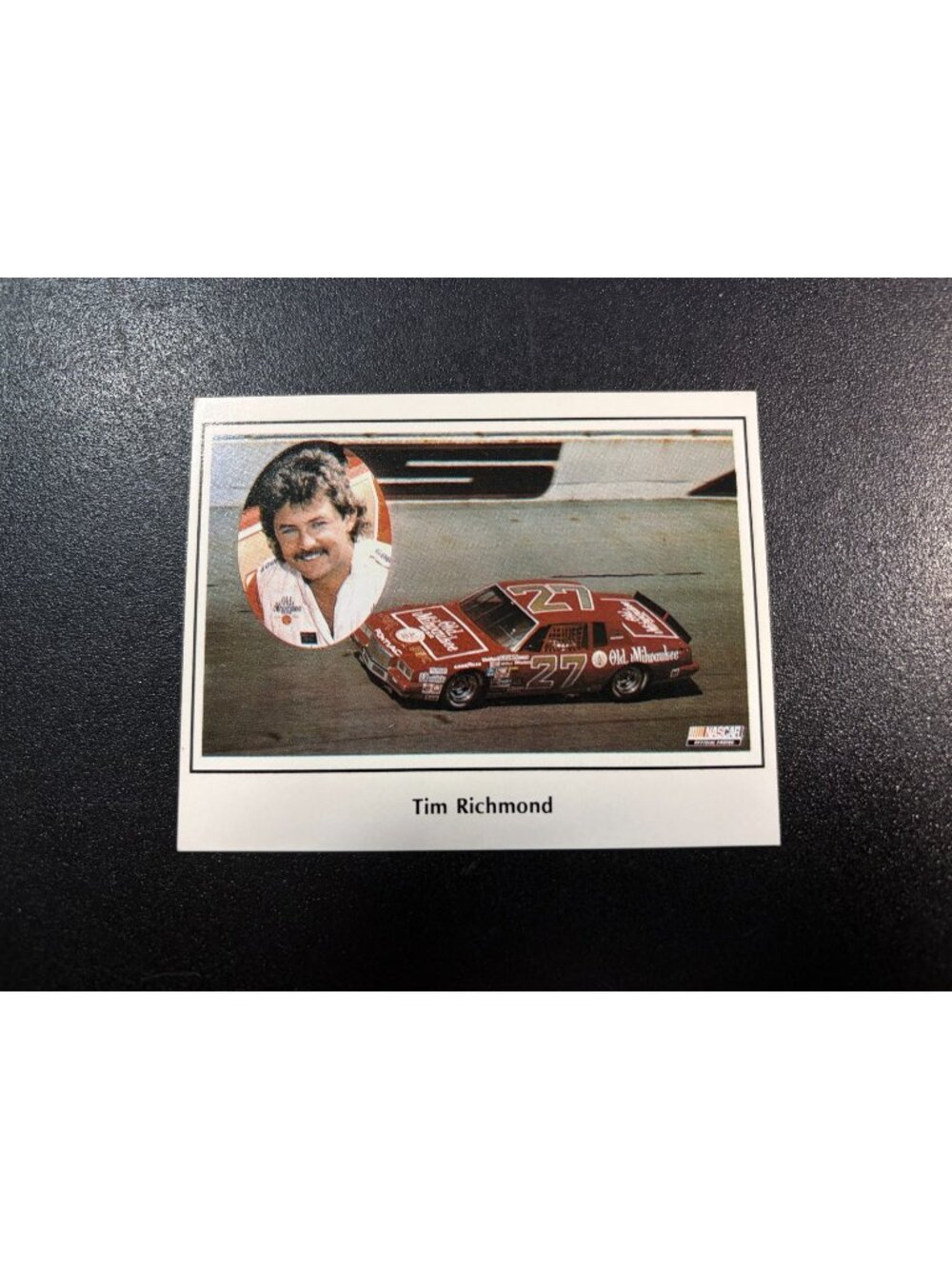 1986 Sportstar Photo-Graphics Tim Richmond NASCAR Racing Card Old Milwaukee #27